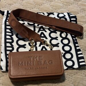 Marc Jacobs Tan Mini Bag with Gold Accents